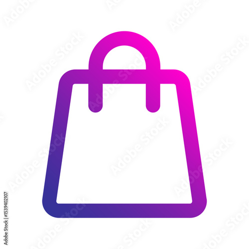 shopping bag gradient icon