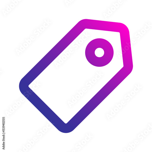 tag gradient icon
