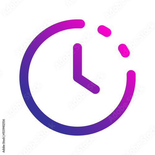 timer gradient icon