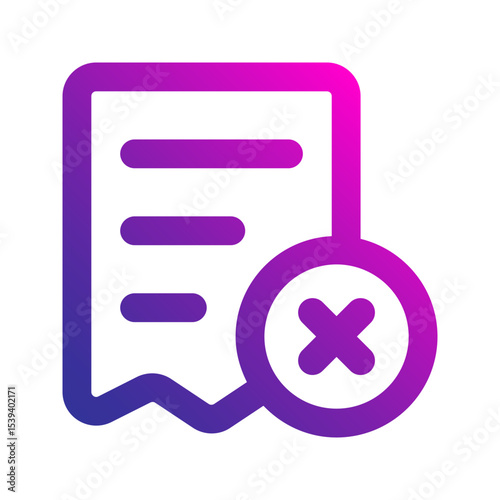 transaction failed gradient icon