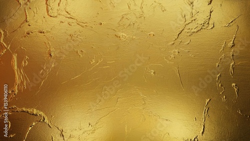 Ai generated image of golden textured background with a metallic surface and abstract pattern