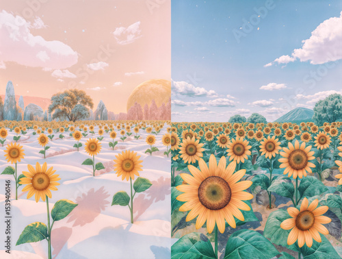 Four Seasons in Sunflower Plains