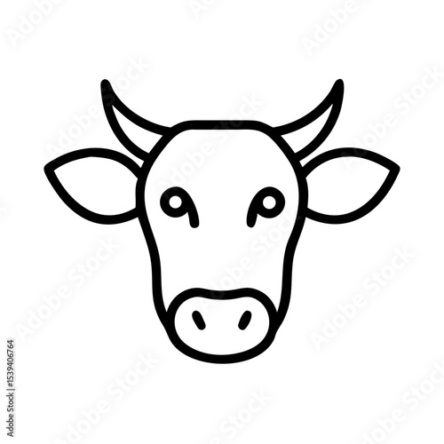 funny cow vector illustration