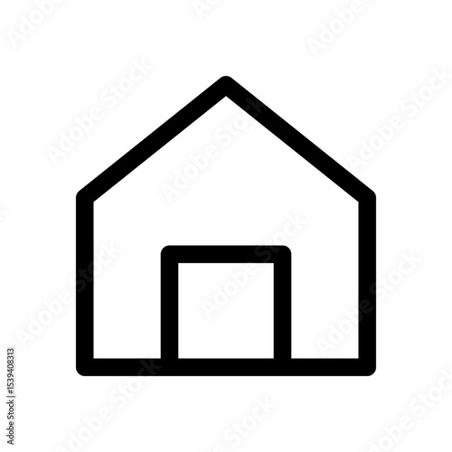 Home House Outline Icon for Real Estate & Dwellings