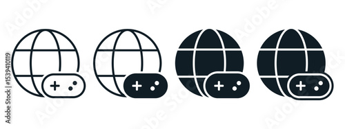 Online game icon symbol. Illustration vector