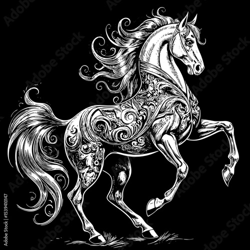  horse vector illustration