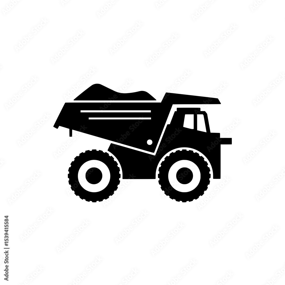 Obraz premium Mining Dump Truck Icon