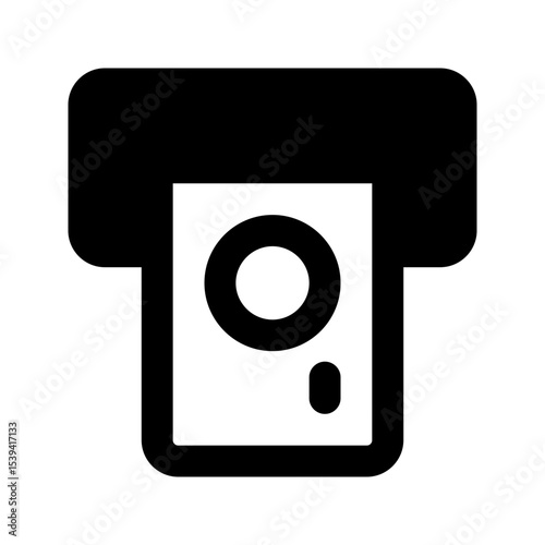 atm machine line icon