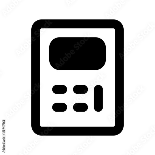 calculator line icon