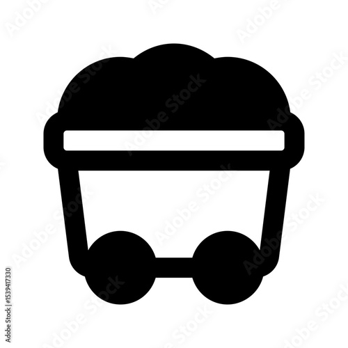 Mining line icon