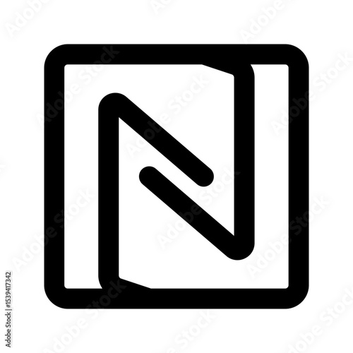 nfc line icon