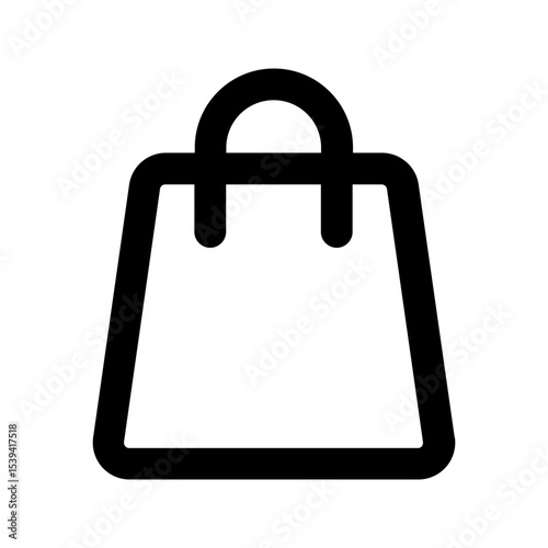 shopping bag line icon