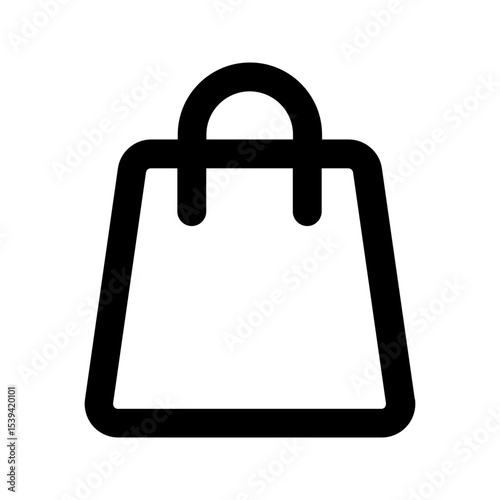 shopping bag line icon