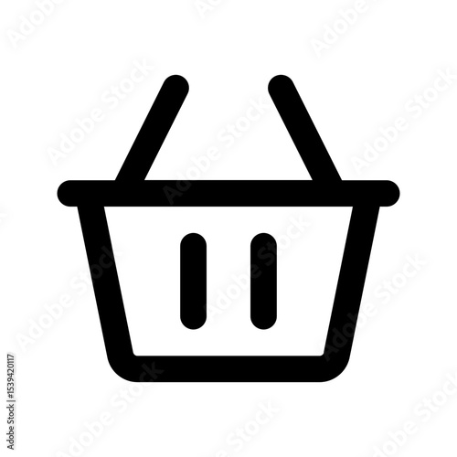 shopping cart line icon