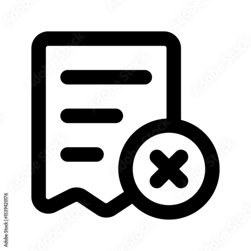 transaction failed line icon