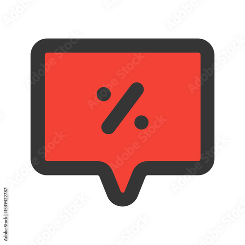 discount outline fill icon