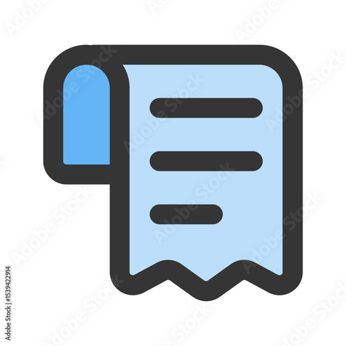 invoice outline fill icon