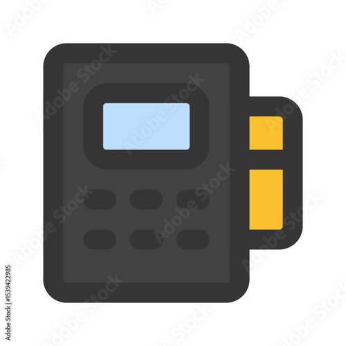 pos terminal outline fill icon