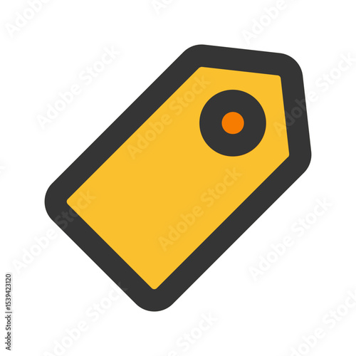 tag outline fill icon