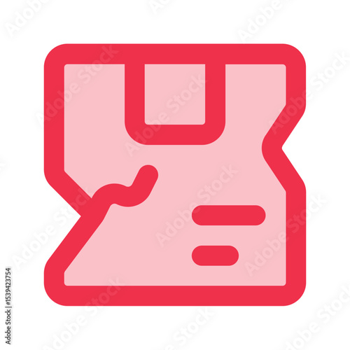 damage package outline fill icon