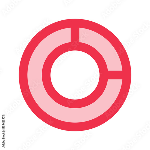 pie chart outline fill icon