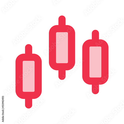 stock market outline fill icon