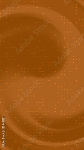 Swirling Texture with Repeating Circle Pattern in Brown Tones Abstract