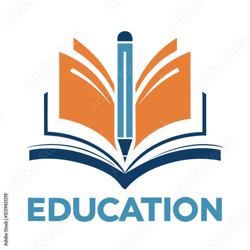  Educational logo icon vector illustration.
