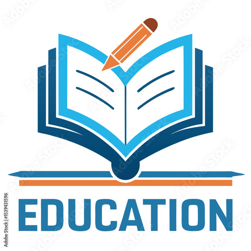  Educational logo icon vector illustration.
