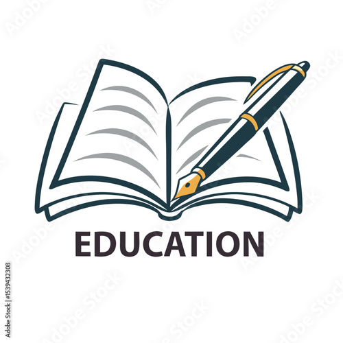  Educational logo icon vector illustration.
