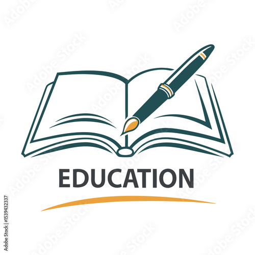  Educational logo icon vector illustration.
