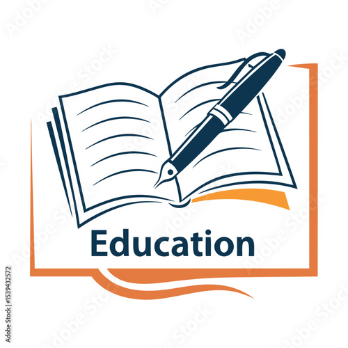  Educational logo icon vector illustration.
