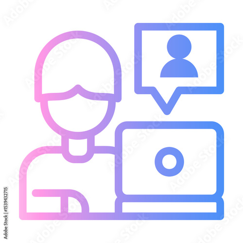 corporate Line Gradient Icon