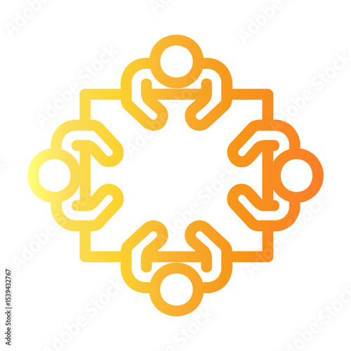 corporate Line Gradient Icon