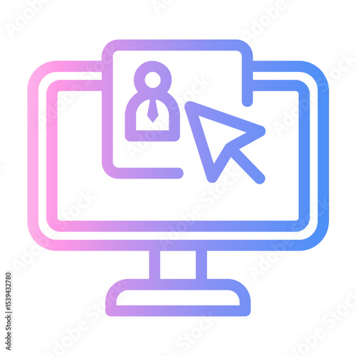 corporate Line Gradient Icon