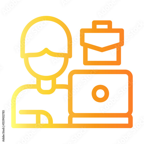 corporate Line Gradient Icon