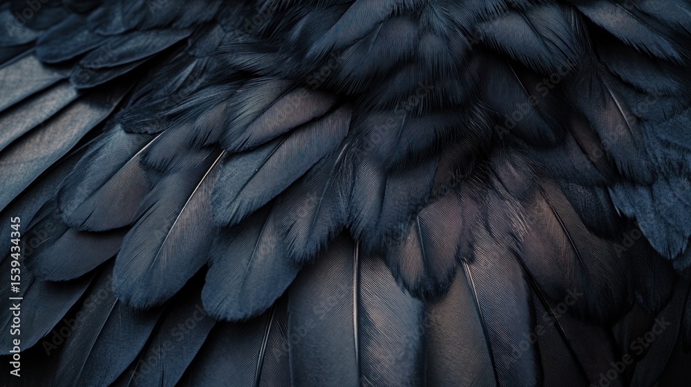 Obraz premium Dark, close-up feathers