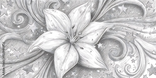 Stunning Monochrome Plant CloseUp HighResolution Texture for Design Projects