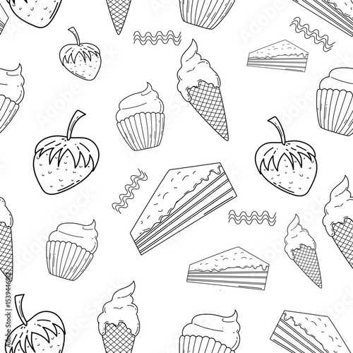 Dessert Seamless Pattern