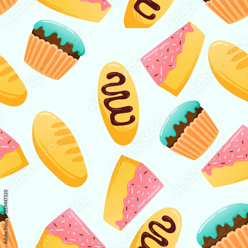 Dessert Seamless Pattern