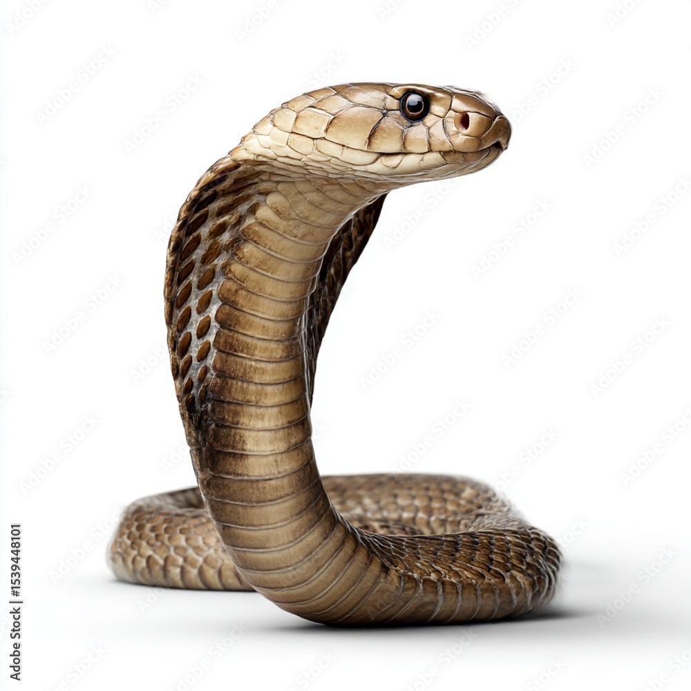 Fototapeta premium snake on white background