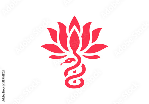 Lotus Flower Hand Drawn Flat Illustration Vector Isolated by AZ for Books, Arts, Design and Decoration Graphic Asset