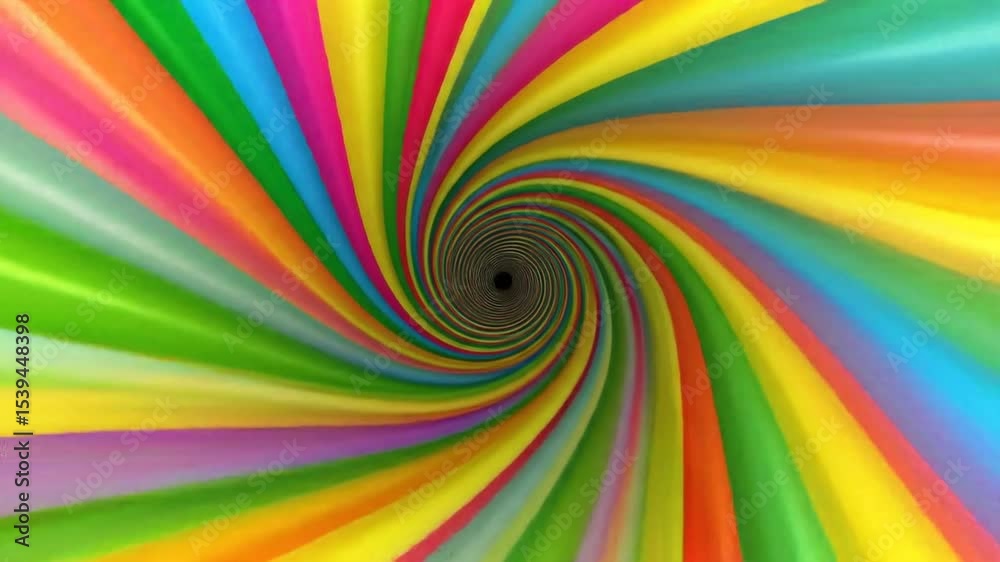 Colorful Swirling Tunnel Abstract. Colorful Swirling Tunnel Abstract.
