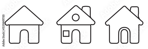 House icon vector. Home sign and symbol