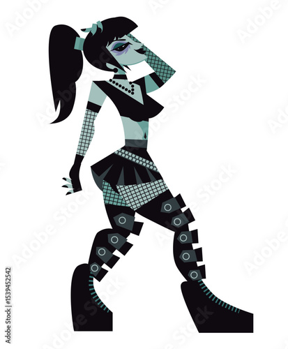 emo goth dark beautiful pale girls