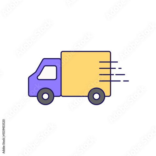 Delivery man icon
