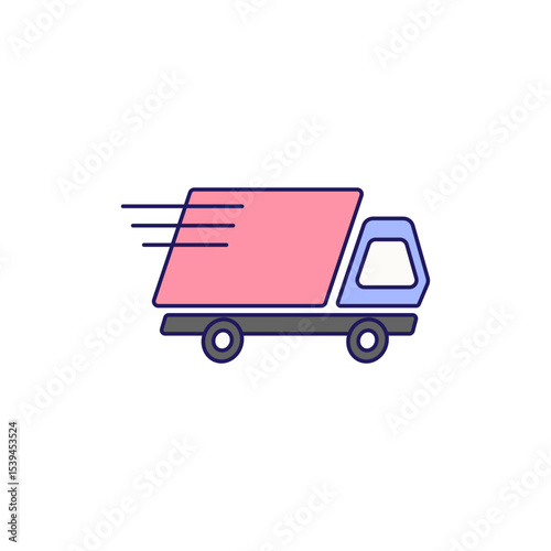 Delivery man icon