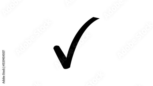 Black right check mark icon transparent background. isolated  tick mark or confirm icon animation. check mark sign, verify complete sign, approved, select tick, success , approved, yes icon signs, 