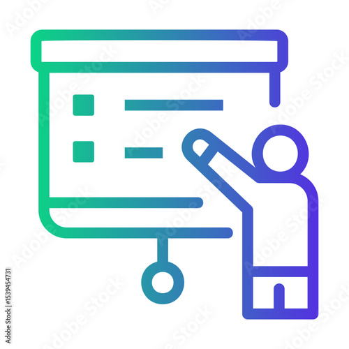 introduction Line Gradient Icon