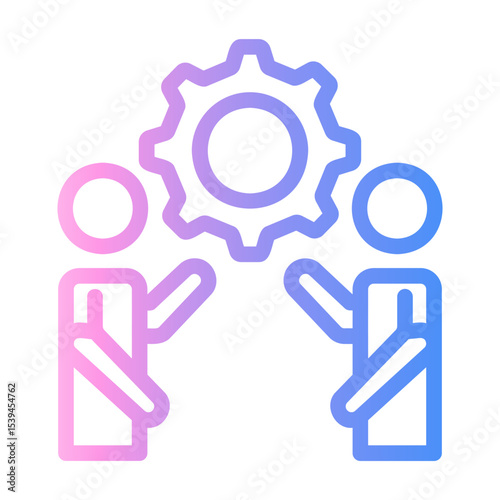 introduction Line Gradient Icon